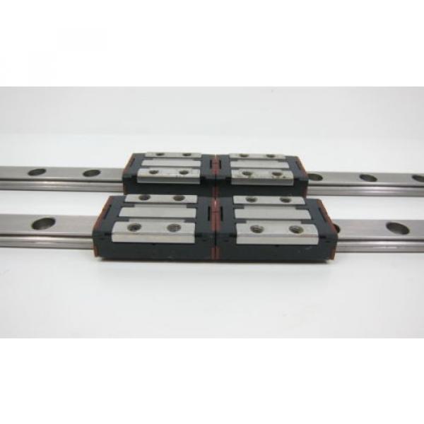 Pair of Rexroth 7210 Dual Block RO44281301 + 330mm Slide Rail #4 image