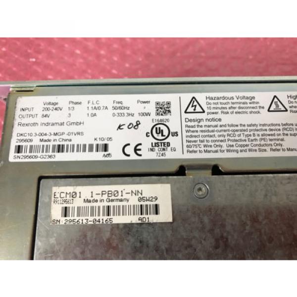 Rexroth Indramat  DKC103-004-3-MPG-01VRS Ecodrive Cs Servosteller gebraucht #2 image