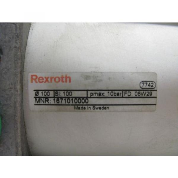 REXROTH Egypt Singapore 167101000 PNEUMATIC CYLINDER 100MM PISTON 100MM STROKE NNB!!! #2 image