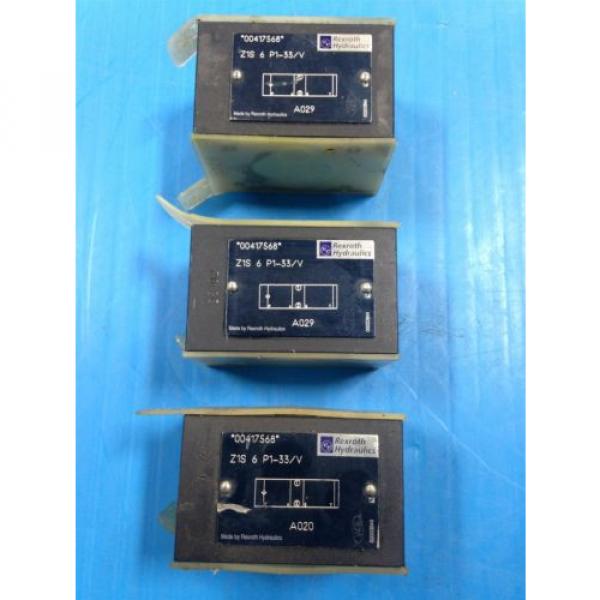 LOT Canada china OF 3 REXROTH Z13 6 P1-33/V HYDRAULIC MANIFOLD BLOCK VALVES NEW (A05) #1 image