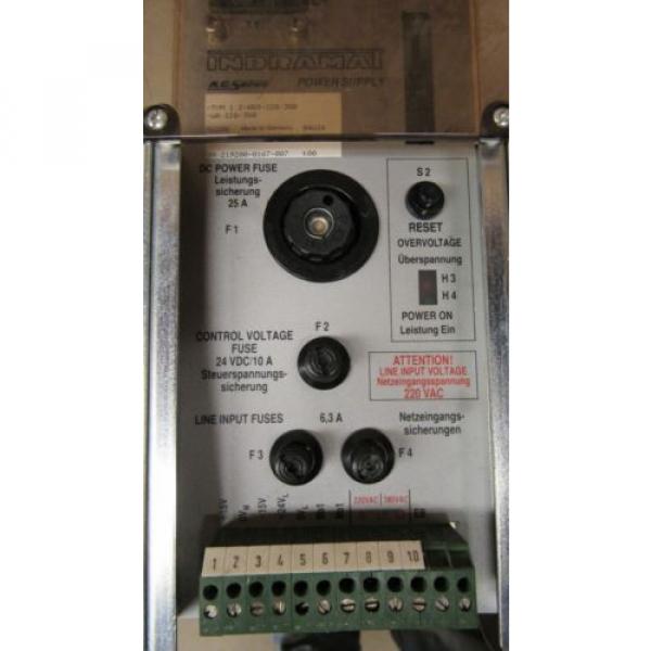 INDRAMAT REXROTH TVM 12-050-220/300-W0/220/380 AC SERVO POWER SUPPLY DRIVE #3 image