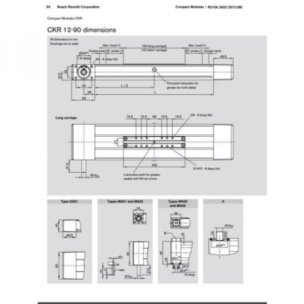 BOSCH REXROTH CKR 12-90  R036430000 COMPACT MODULE CKR LINEAR ACTUATOR #8 image