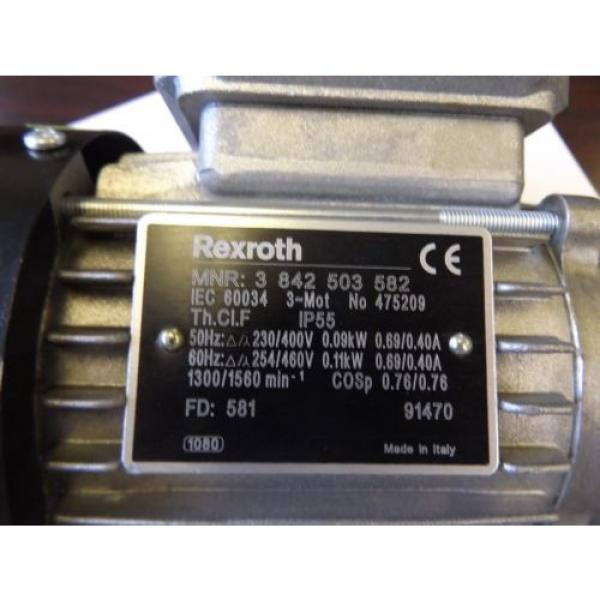 WHOLESALE LIQUIDATION REXROTH DRIVE MOTOR 3 842 503 582 #2 image