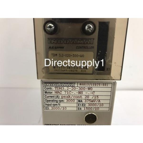 Indramat Rexroth TDM 32-020-300-W0 AC Servo Controller Drive #3 image