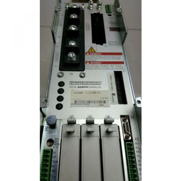 INDRAMAT/REXROTH  DDS021-W100-D  DIGITAL AC SERVO DRIVE CONTROLLER  R91124547 #2 image