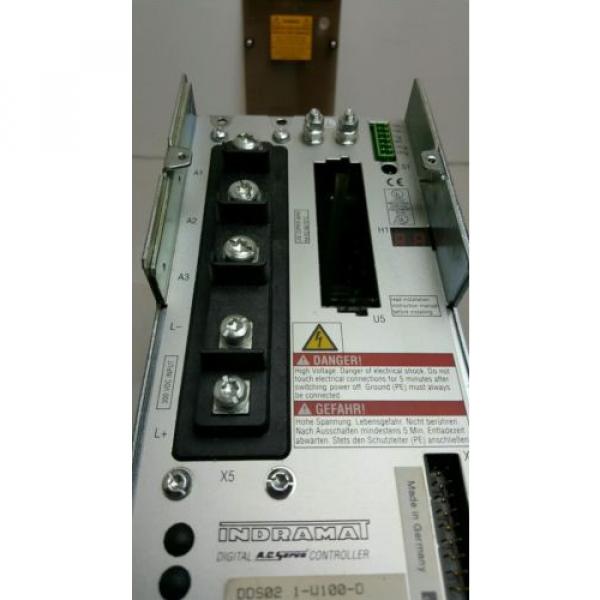 INDRAMAT/REXROTH  DDS021-W100-D  DIGITAL AC SERVO DRIVE CONTROLLER  R91124547 #4 image