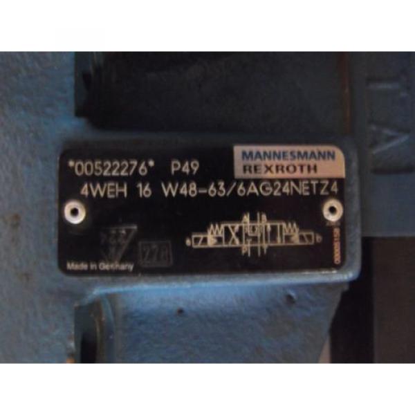 REXROTH 4WE6J53/ AG24NZ4 DIRECTIONAL CONTROL VALVE + 4WEH 16 W48-63/6AG24NETZ4 #4 image