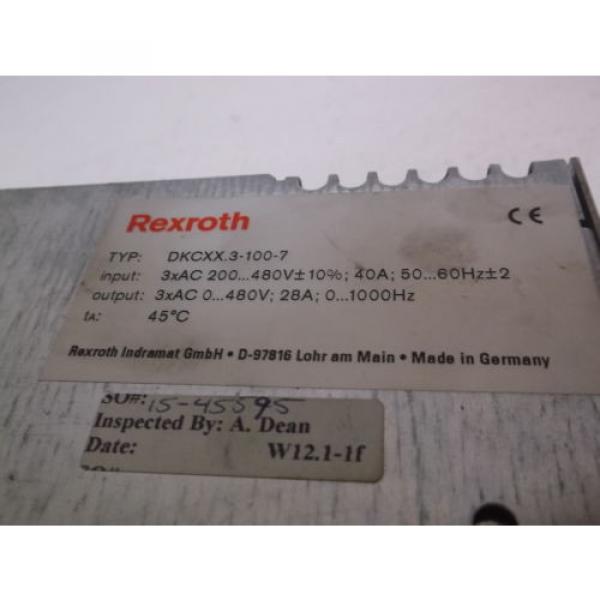 REXROTH Singapore Korea INDRAMAT DKCXX.3-100-7 ECO SERVO DRIVE *USED* #1 image