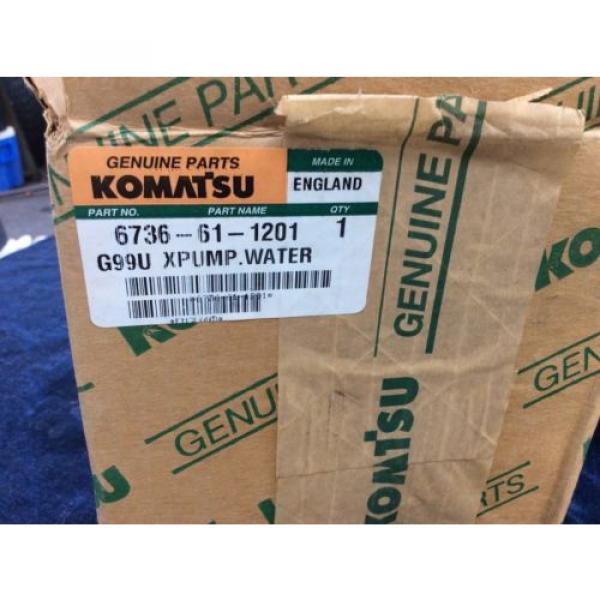 Komatsu 6736-61-1201 Water Pump Oem Genuine Komatsu New Old Stock #9 image