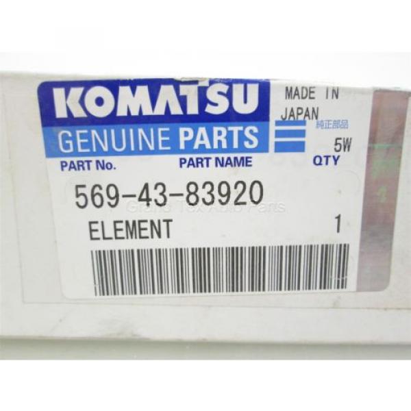 NEW OEM Komatsu Cartridge Oil Filter 569-43-83920 D37 HD605 HM350 PC750 HD465 #3 image