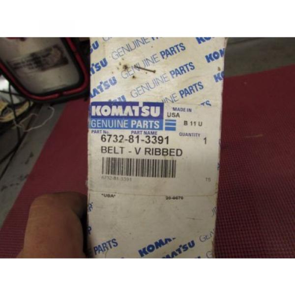 NEW GENUINE KOMATSU ENGINE BELT PART # 6732-81-3391 #2 image