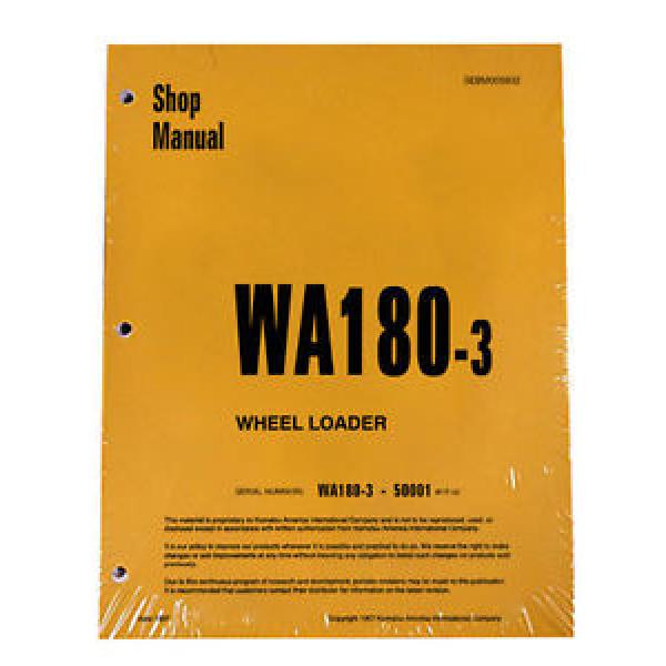 Komatsu WA180-3 Wheel Loader Service Repair Manual #1 image