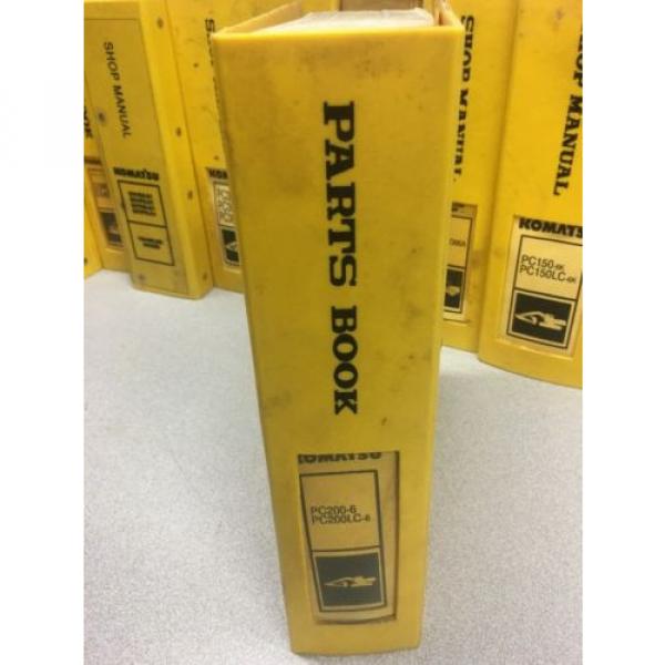 KOMATSU PC200-6 &amp; PC200LC-6 Hydraulic Excavator Parts Book / Service Repair #8 image