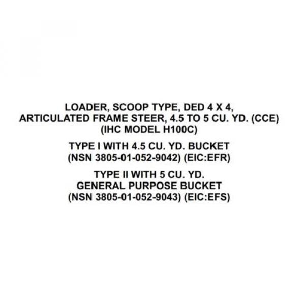 IHC H100C LOADER, SCOOP DED 4 X 4, KOMATSU STEERING VALVE [B1S4] #6 image