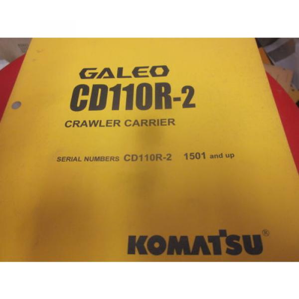 Komatsu CD110R-2 Crawler Carrier Operation &amp; Maintenance Manual s/n 1501- #1 image