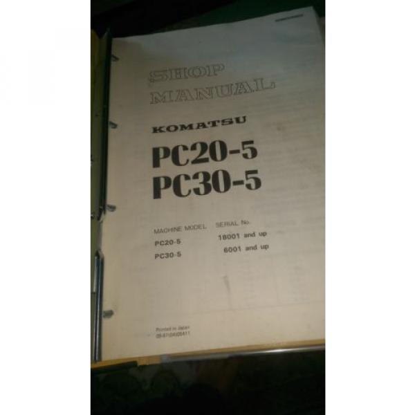 Komatsu PC20-5 repair &amp; parts manuals #2 image