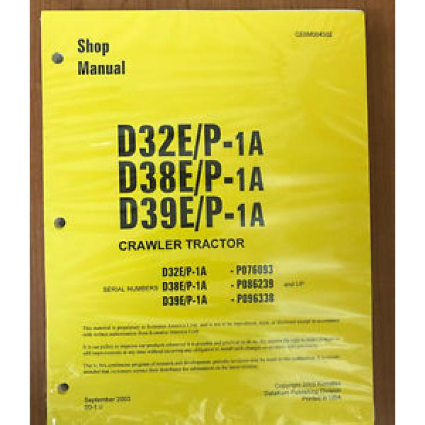 Komatsu D32E/P-1A, D38E/P-1, D39E/P-1 Dozer Bulldozer Service Shop Repair Manual #1 image