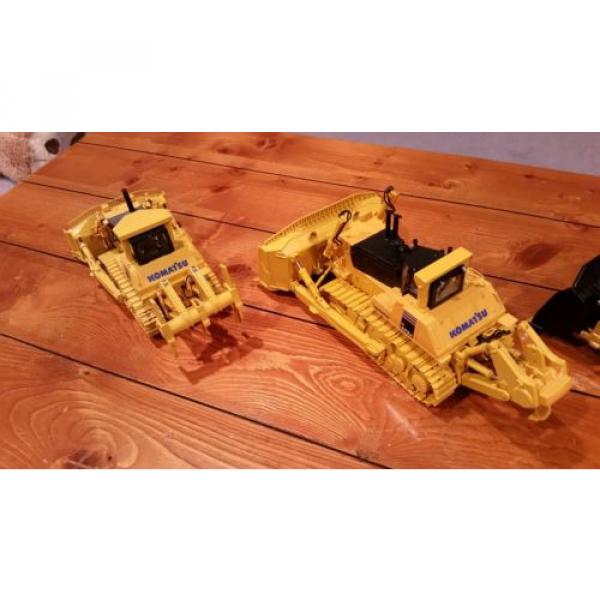 Lot of 4 Komatsu &amp; Caterpillar 1/50 Scale Mining Push Dozers *NEW* #7 image