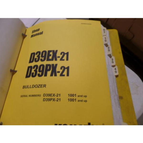 KOMATSU D39EX-21 D39PX-21 BULLDOZER SHOP MANUAL S/N 1001 &amp; UP #3 image