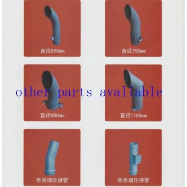 6738-11-5510 MUFFLER FITS KOMATSU PC200-7 PC210-7 PC220-7 PC230-7 PC240-7 6D102 #8 image