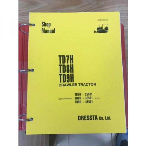 Komatsu TD7H, TD8H, TD9H Crawler Tractor Service Shop Repair Manual Priority #1 image