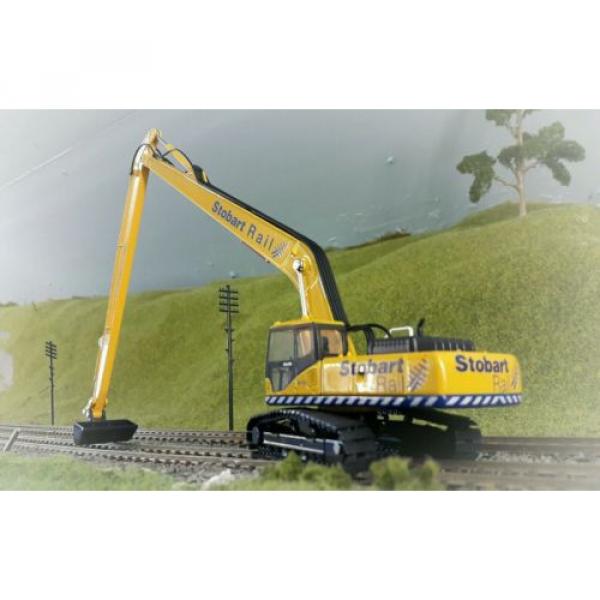 Komatsu Stobart PC340 360 Tracked Excavator Digger 1:76 HO/OO/00 Oxford Model #1 image