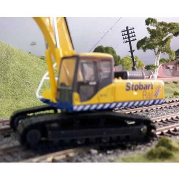 Komatsu Stobart PC340 360 Tracked Excavator Digger 1:76 HO/OO/00 Oxford Model #3 image