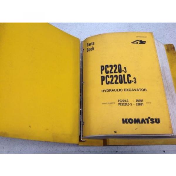 Komatsu PC220-3,PC220LC-3 Hydraulic Excavator Parts Book PEPE02060301 #1 image