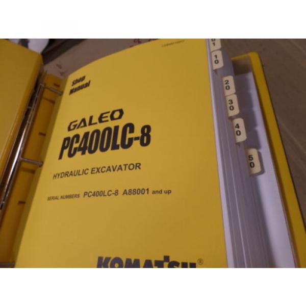 KOMATSU PC400LC-8 GALEO HYDRAULIC EXCAVATOR SHOP MANUAL S/N A88001 &amp; UP #3 image