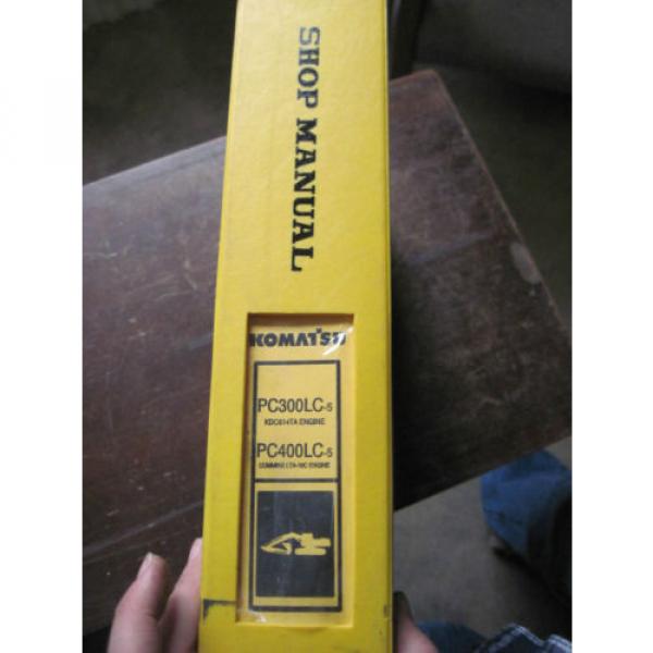 OEM KOMATSU PC300LC-5 PC400LC-5 SERVICE SHOP REPAIR Manual Book #2 image