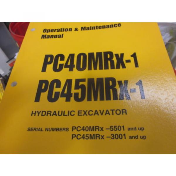 Komatsu PC40MRX-1 PC45MRX-1 Hydraulic Excavator Operation &amp; Maintenance Manual #1 image