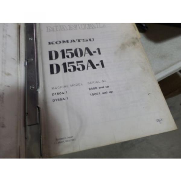 KOMATSU D150A-1 D155A-1 DOZER SHOP MANUAL S/N 8408, 15001 &amp; UP #1 image