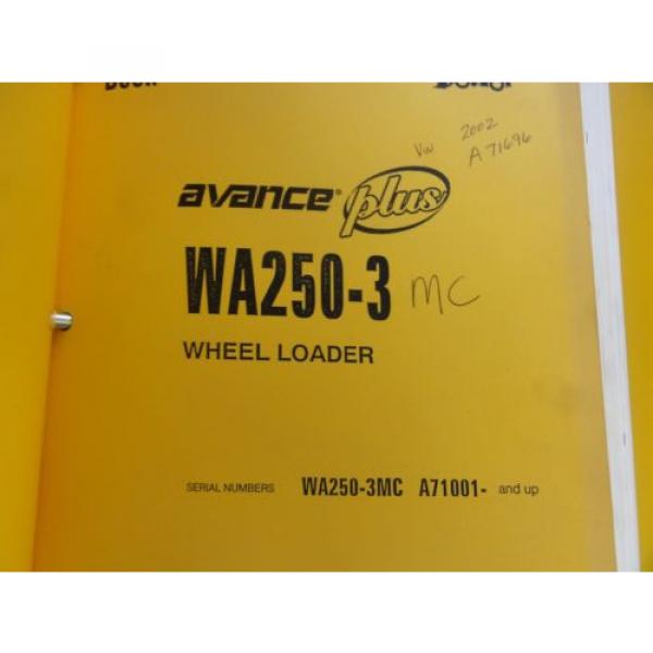 Komatsu WA250-3MC Parts and Operation and Maintenance Manuals #7 image