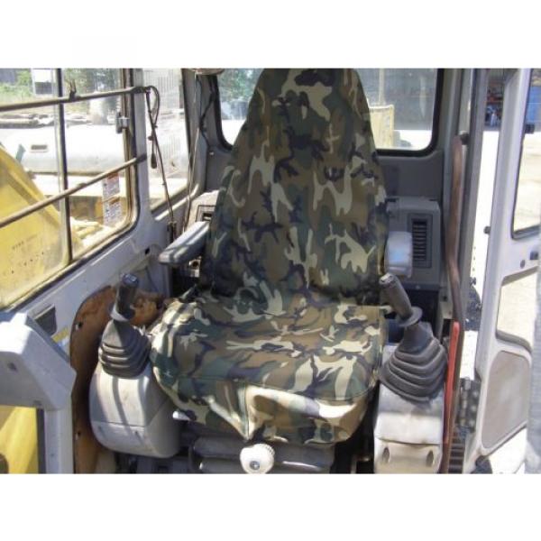 CAMO EXCAVATOR SEAT COVER HIGH BACK , CAT, JOHN DEERE, CASE, LINK BELT, KOMATSU #4 image