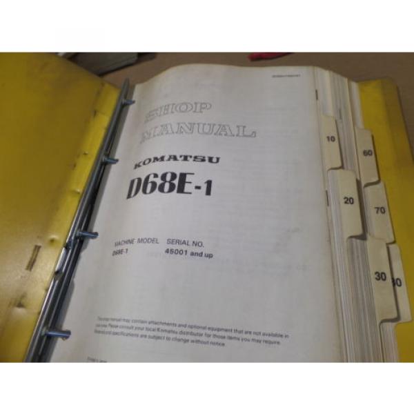 KOMATSU D68E-1 ENGINE SHOP MANUAL S/N 45001 &amp; UP - MISSING SCHEMATICS #2 image