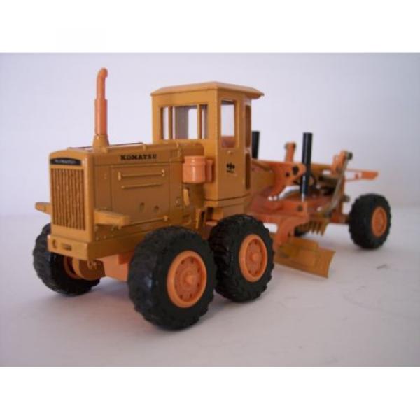 VINTAGE DIAPET KOMATSU GD605A MOTOR GRADER 1:50 SCALE ORANGE VERSION (T-74) NBOX #4 image