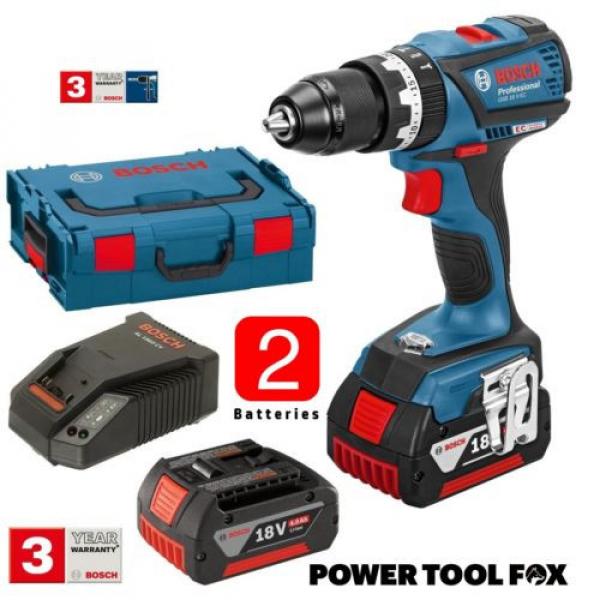 Bosch GSB 18V-EC Brushless COMBI DRILL 2x4.0- Batteries 06019E9170 3165140805049 #1 image