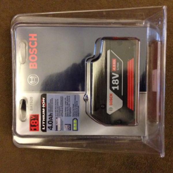 New Bosch BAT620 18V 18 Volt 4.0Ah Lithium Ion Battery FatPack Li-ion NIB #2 image