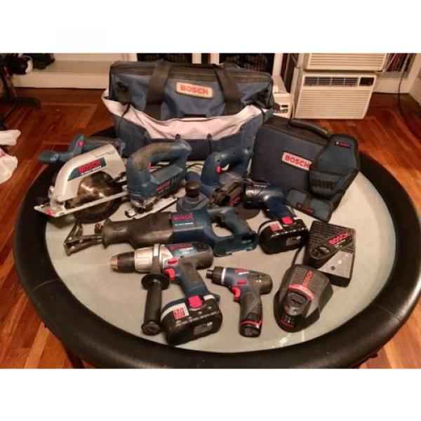 Bosch 18V Cordless 6-Tool Combo Kit Plus 10.8V Mini Driver/Drill #1 image