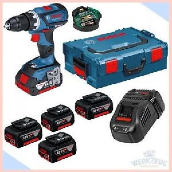 BOSCH GSR 18V-60 C Akkuschrauber - 3x 5,0Ah 1x 4Ah Akkus + L-BOXX + GAL 1880CV #1 image