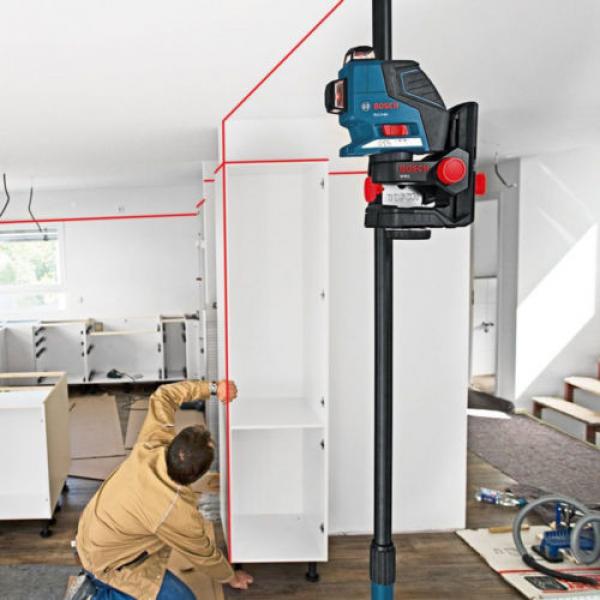 Bosch GLL3-80P Leveling Alignment Line Laser + BM1 Holder + LR2 Receiver Combo #5 image