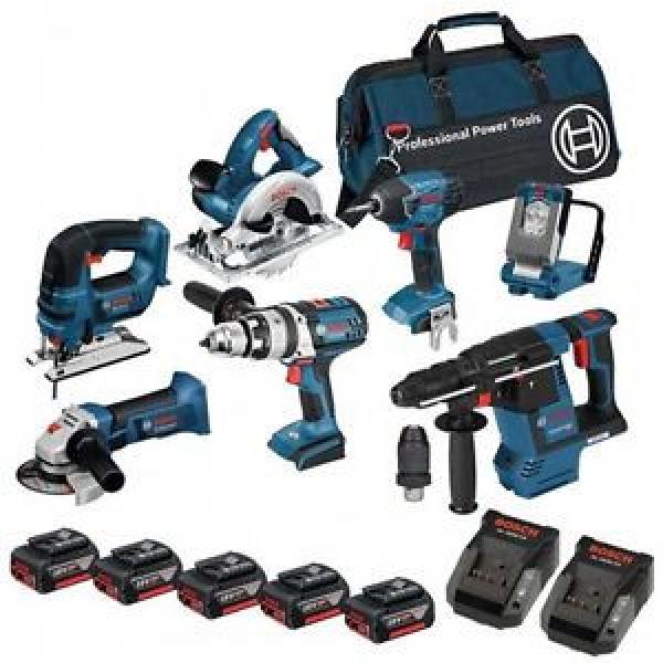 Bosch 18 volt cordless li-on 7 piece 4.0ah kit BOS18VKIT10 #1 image