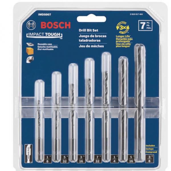 BOSCH Power Tools IMD5007 Impact Tough 7 PC Drill Bit Set #2 image