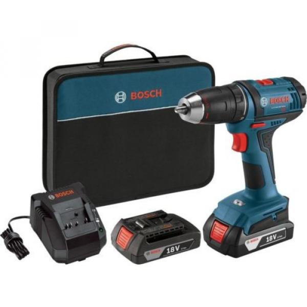 Cordless 18-Volt Lithium-Ion 1/2 In. Compact Drill/Driver Kit Drilling Tool New #1 image