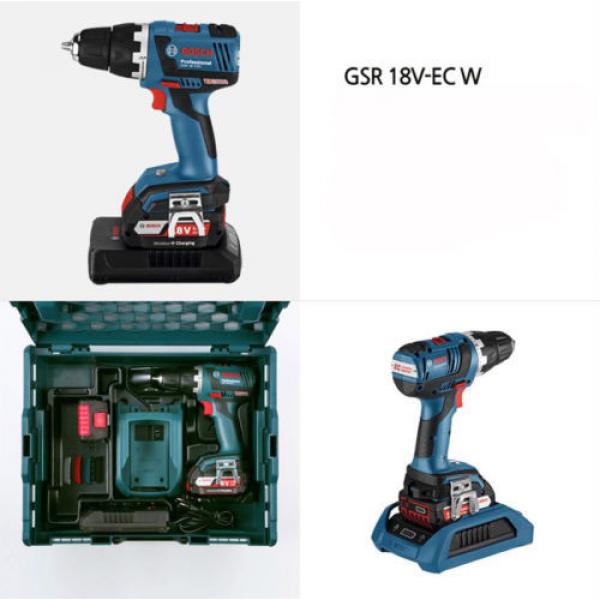 Bosch GSR18V-EC W 18V 2.0Ah Cordless Wireless Charger Drill Drive Full Set #2 image