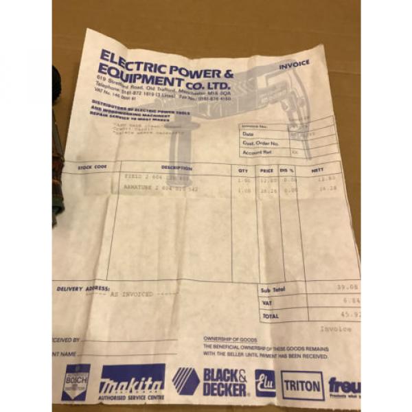 Bosch Armature 2 604 010 542, For Bosch Drill, From 1995 With Original Receipt #7 image