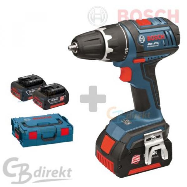 BOSCH BATERÍA ATORNILLADOR GSR 18 V-LI + 3 BATERÍAS 3,0 AH + L-BOXX #2 image