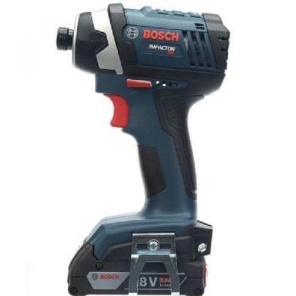 Bosch 18V 2Tool Kit w/Compact Tough Drill Driver Hex Impact Driver &amp; 2SlimPacks #3 image