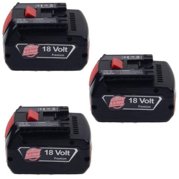 3x4.0AH 18V Li-ion Battery For Bosch BAT609 BAT618 2 607 336 091 CCS180 CCS180B #1 image