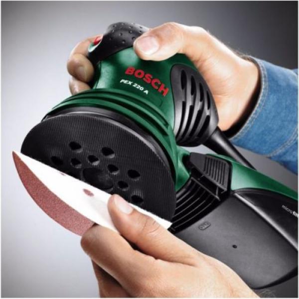 Bosch 220W Random Orbital Electric Power Sander Tool DIY, Hand, Easy Use New #3 image